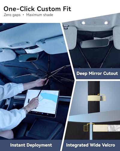 Car Windshield Sun Shade Umbrella (Large)