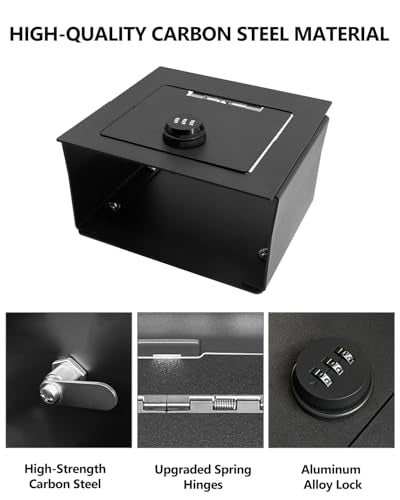 Center Console Safe Lock Box for Toyota 4runner 2025 2026 Accessories No Drill Anti (Toyota 4runner Safe Organizer)