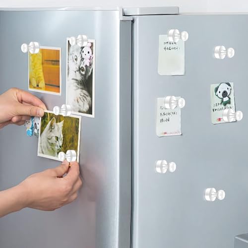 22 Pack Fridge Magnets Strong for Whiteboard (White_22p)