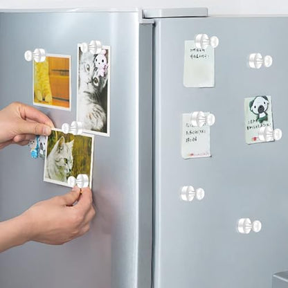 22 Pack Fridge Magnets Strong for Whiteboard (White_22p)
