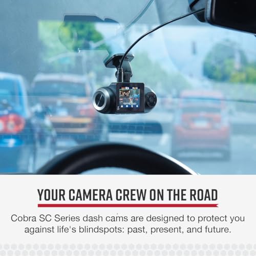 Smart Dash Cam with Interior Cam (HD Front and Cabin View)