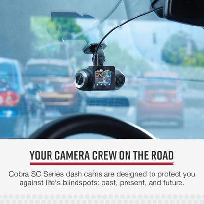 Smart Dash Cam with Interior Cam (HD Front and Cabin View)