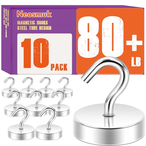 Magnetic Hooks Steel Tube Design for Cruise (Silver / 80lb Magnetic Hooks)