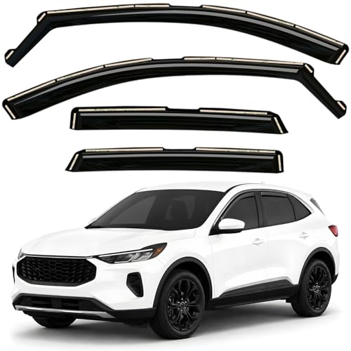 Window Deflectors Smoke Tinted in (For Escape 20-26)