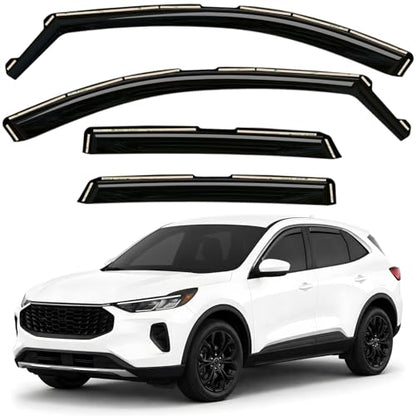 Window Deflectors Smoke Tinted in (For Escape 20-26)