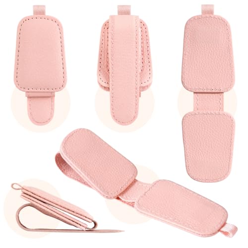 Sunglasses Holder for Car Sun Visor (2 / Pink)