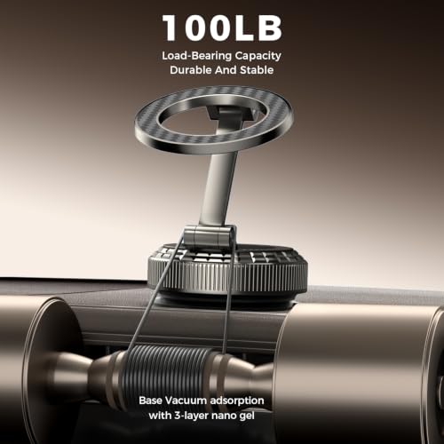Metal Magnetic Car Phone Holder for Magsafe Phone (Carbon Fiber)