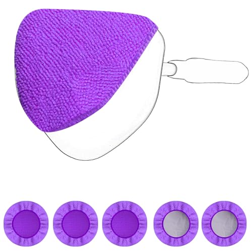 XINDELL 5 Pack Windshield Cleaner Microfiber Pads (Violet)