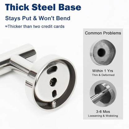 Bath Towel Hooks (Chrome Finish / 8 Pack)