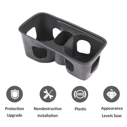 Black Center Console Cup Holder Compatible with Land Rover Defender 90 110 130 2020 (For Defender 2020-2021)