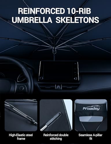 Custom Fit Windshield Sun Shade Umbrella for 2023 (Toyota bZ4X 2023-2025 2026)