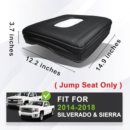 Armrest Cover for Silverado & Sierra 2014 (1) 14-18 |Silverado & Sierra| Jump Seat, +Thick)