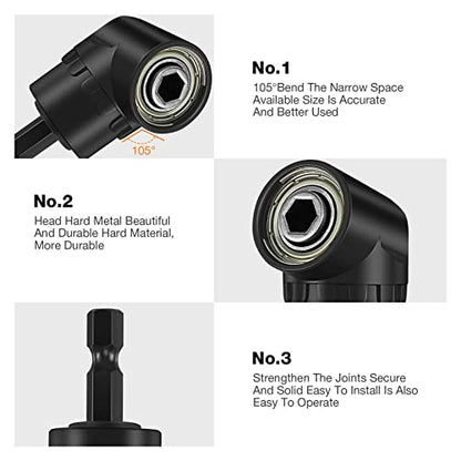 Right Angle Drill Adaptor (4*black)