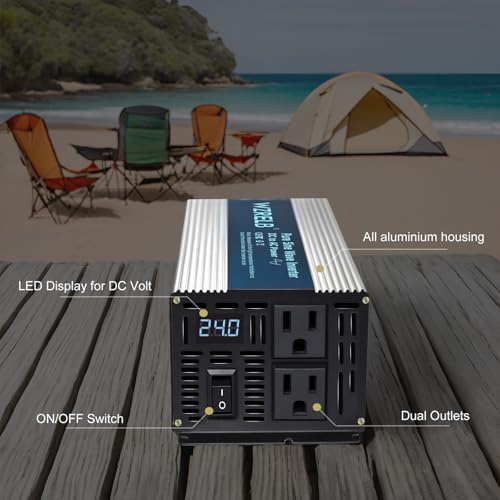 800W Pure Sine Wave Inverter 48V DC to 110V 120V AC