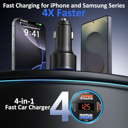 3 Pack USB C Car Charger (3-Pack / Black)