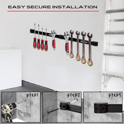 Magnetic Tool Holder Storage Organizer (7-Piece Magnetic Tool Strips)