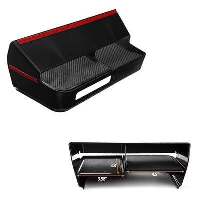 2PCS Center Console Organizer for Toyota Camry 2025 2026 (Black 2pcs)