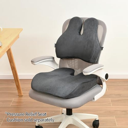 Lumbar Support Pillow for Office Chair (Gray-gel / Standart)