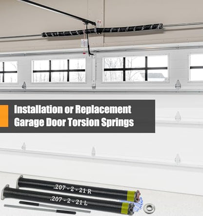 Garage Door Torsion Spring Set (.207x2x21")