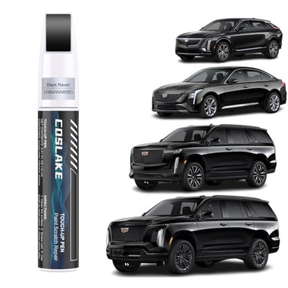 Car Touch Up Paint (Black Raven(GBA/WA8555) for 2025 ESCALADE/2024 ESCALADE/2025 XT4/2024 XT4/2025 XT5/2024 XT5/2024 XT6/2025 CT5/2024 CT5/2025 CT4/2024 CT4)