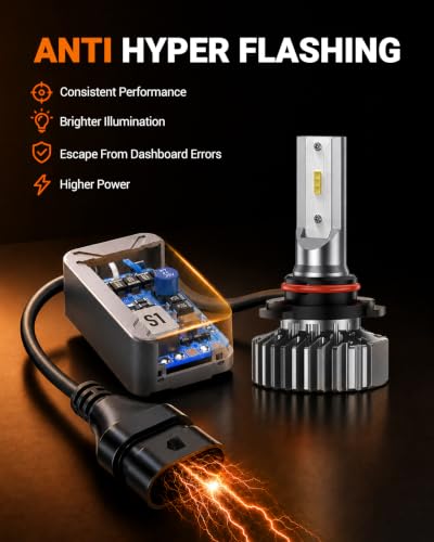 H13 LED Bulb 80000LM Super Bright 6500K White (H13/9008)