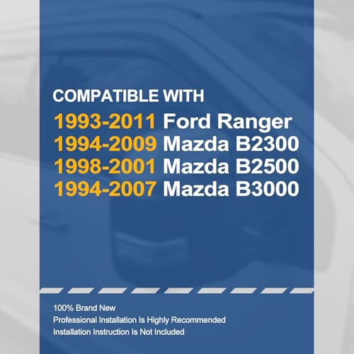 Tape On Window Visors for 1993 (93-09 Ford Ranger Mazda B2300)