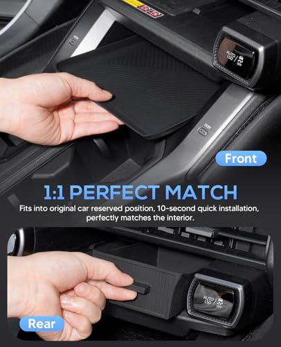 Center Console Storage Mat & Under Screen Drawer Tray for 2026 Toyota RAV4 (Drawer Tray-Console Mat)