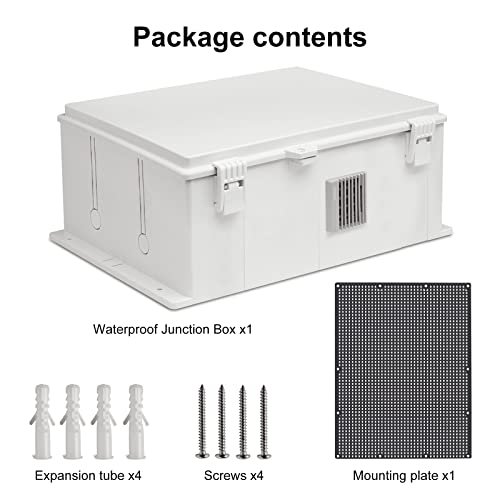 Outdoor Electrical Junction Box (9.2"H x 7"L x 4.6"W & Standard)