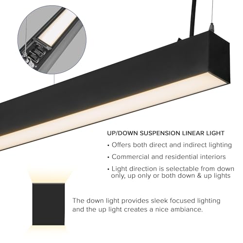 4 ft. LED Linear Light (Black)