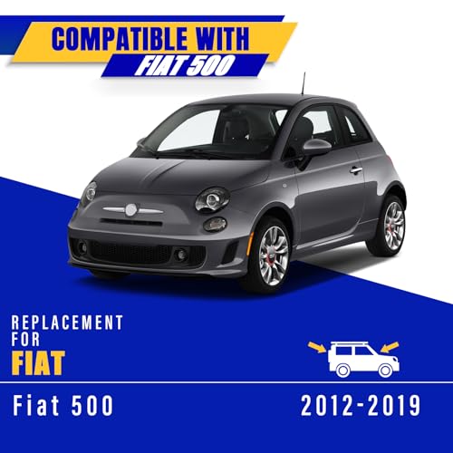 3 Wipers Fits Fiat 500 2012 (24"/14"/12")