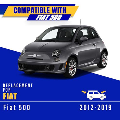3 Wipers Fits Fiat 500 2012 (24"/14"/12")
