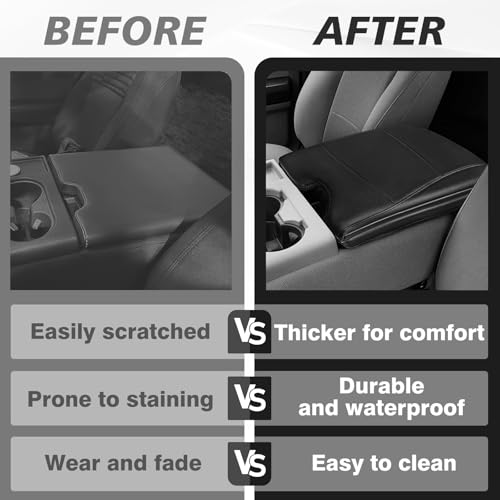 Armrest Cover for Ford F150 2015+ & F250 2017+ (2) 15-26 |F150| Jump Seat, +Thick)