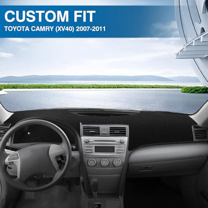 Black Dash Cover Mat for Toyota Camry 2007 (Camry 07-11(black))