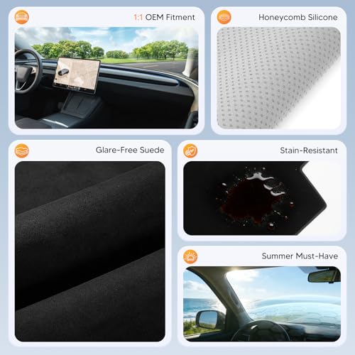 Dash Cover for 2024 (24+Model 3 Highland(Black))
