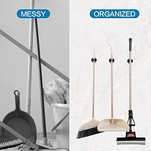 3PCS Broom and Mop Holder (Black / 3)