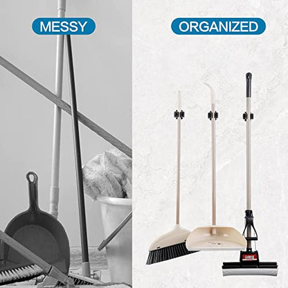 3PCS Broom and Mop Holder (Black / 3)