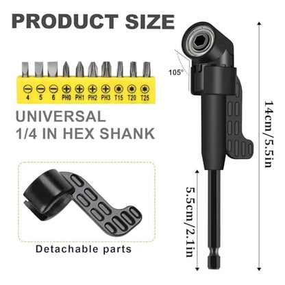 17pcs Flexible Drill Bit Extension (17p*black)