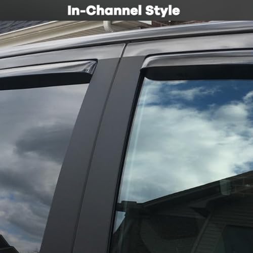 in Channel Rain Guards Fit for 2020 (For 20-25 Silverado 2500/3500 Crew Cab)