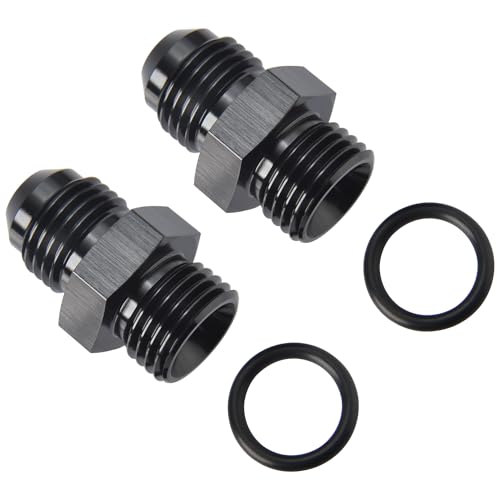 4AN Male Flare to 4AN ORB O (4AN to 4AN ORB / Black - 2PCS)