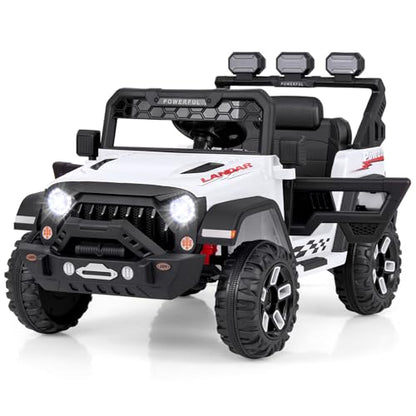 Kids Ride on Truck (White / 41.5” x 26.5” x 27.5”)