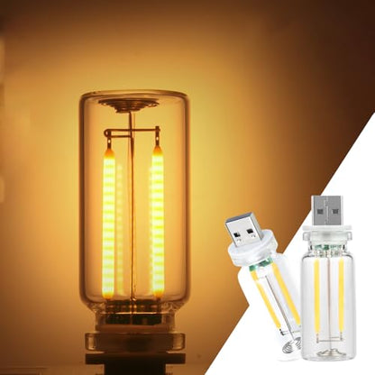 2 Pack Car LED Lights Interior (2 pack / yellow)