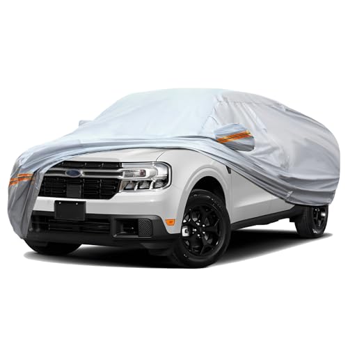 6 Layers Full Car Cover for Pickup (Orange reflective strip / Pickup-S ( Fit for Pickup 180"- 206" ))