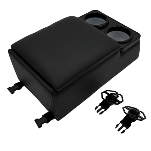 Car Center Console with Cup Holders (Black)