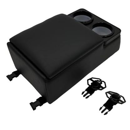 Car Center Console with Cup Holders (Black)