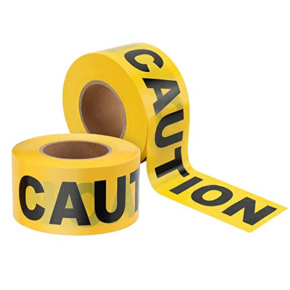 2 Pack Yellow Caution Tape Roll