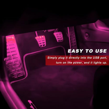 Car Interior LED Lights (Pink)