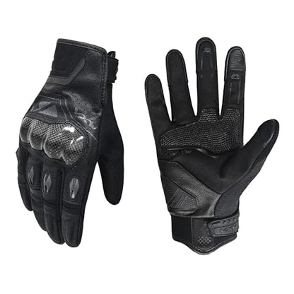 Motorcycle Gloves for Men Women (Black / Small)