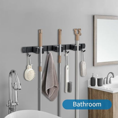 2 Pack Broom Hanger and Mop Holder (3R4H / 2 Pack)