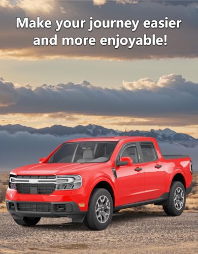 in Channel Window Visors Rain Guards for Ford Maverick 2022 (Fit for 2022-2026 Ford Maverick)