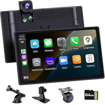 9" Carplay Screen with DashCam Backup Camera